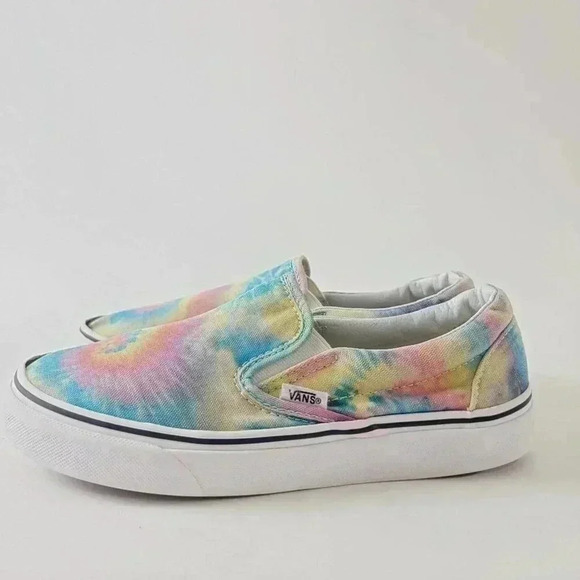 Vans Tie Dye Pastel Slip On Loafers - 7 - Picture 2 of 10